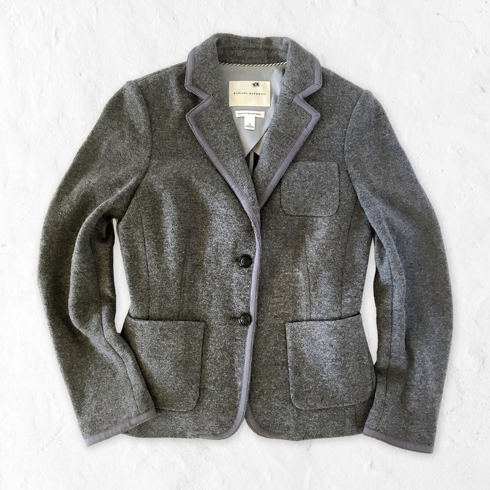 🌴 CLOSEOUT ✨ J Crew Gray Wool Hacking Blazer